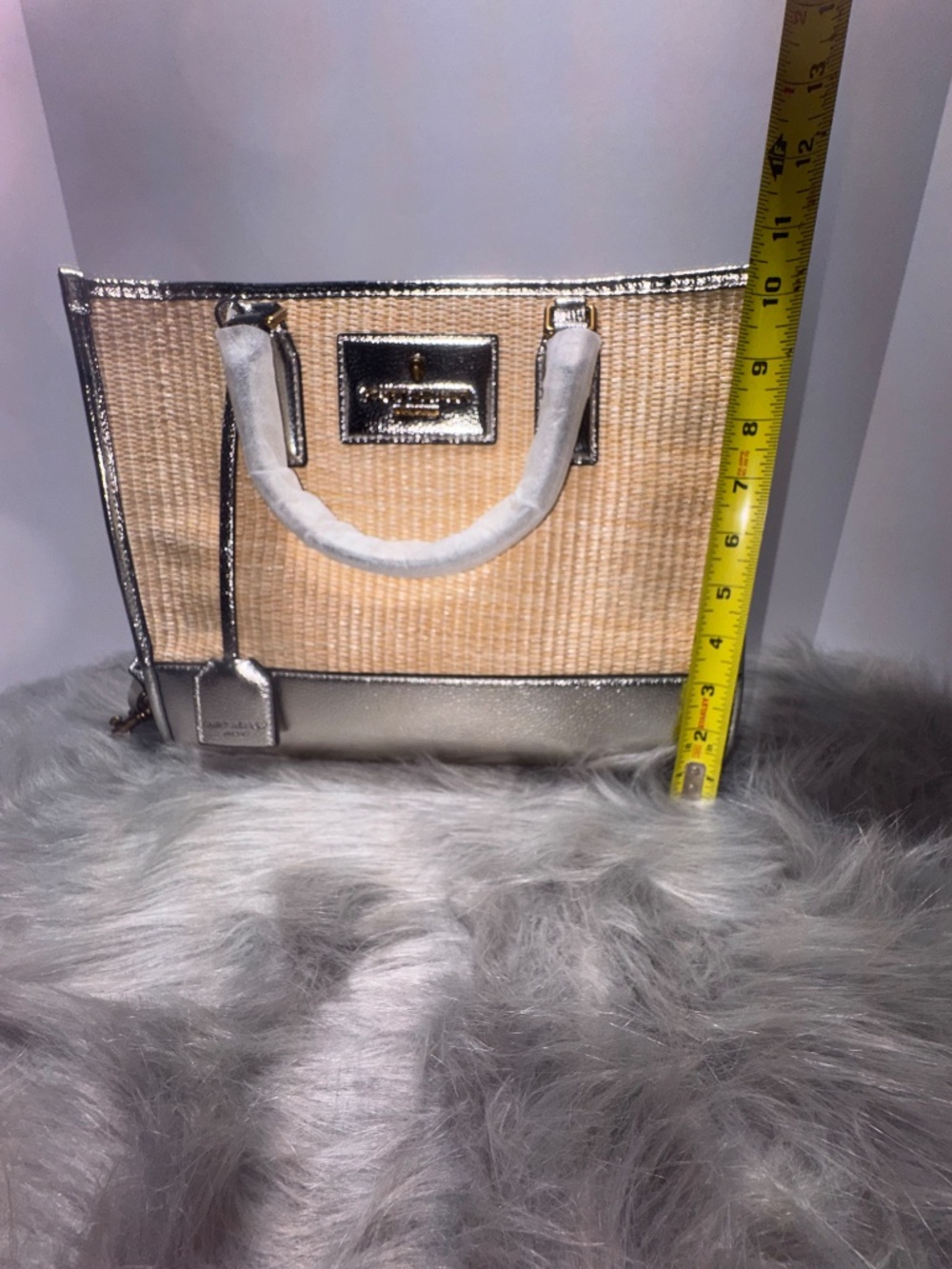 Kurt Geiger Chiswick Raffia Tote~NWT - Picture 8 of 8